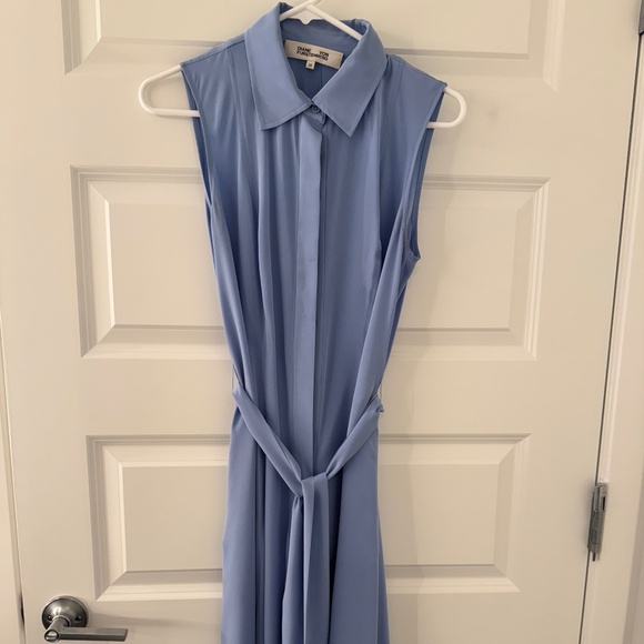 DVF Demi Silk Collared Midi Dress - Picture 2 of 4